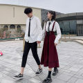 Class Uniform Set Junior High School Student Uniforms in Summer College Style ins Korean Style British Style High School Student Opening Ceremony Costume. 