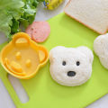 Quorrae Food Grade Sandwich Mold 3pcs Cute Cartoon Bear Sandwich Mold Bread Cutter for Kids Bento Lunch Diy Kitchen Gadgets. 