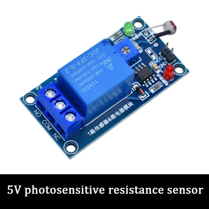 WAVGAT%205V%2012V%20Light%20Photoswitch%20Sensor%20Switch%20LDR%20Photoresistor%20Relay%20Module%20Light%20Detection%20Photosensitive%20Sensor%20Board%20-%20Image%202