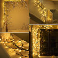 Auoyo 48/144LED Fairy Lights Decoration LED Light Holiday Fairy Willow Twig Light String DIY Branch Rattan Garland Lights For Wedding Xmas Birthday Home Party Room Decor. 