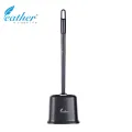 PLASTIC TOILET BRUSH WITH HOLDER - FEATHER BRAND. 