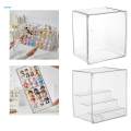Showcase Storage Organizer Stackable Figures Display Stand Display Case Clear. 