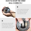 LibiFifty percent discount Strengthener Force Power Wrist Ball Gyroscope Spinning Wrist Rotor Gym Hand grip Exerciser Gyro Fitness Ball Muscle Relax 30LBS. 