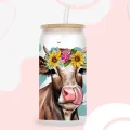 3D UV DTF Transfers Stickers 16oz Cup Wraps Cow Dog Cat Animal Printed For DIY Glass Ceramic Metal Leather Etc. D2266. 