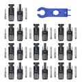 10 Pairs MC4 Male/Female Solar Panel Cable Connectors with Spanner Assembly Tool for PV System. 