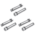 6pcs M8X60mm Wall Concrete Brick Expansion Screws Closed Hook Anchor Bolts. 