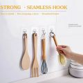 wall rack 1/10/20pcs Strong Adhesive Wall Hooks Hanging Sticker Self-Adhesive Hooks Key Holder Bathroom Towels Rack Clothes Bag Hanger. 