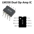 2 Pcs of LM358  LM 358 IC, DIP-8 amp Package, Dual Operational Amplifier Dual op-amp. 