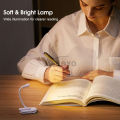Auoyo Desk Lamp Book Clip Lamp Mini Book Light Mini Clip on Desk Lamp Flexible Reading Lamp Portable Eye Protect Light Rechargeable USB Desk Lamp LED Study Reading Working Light with 3 Light Colors. 