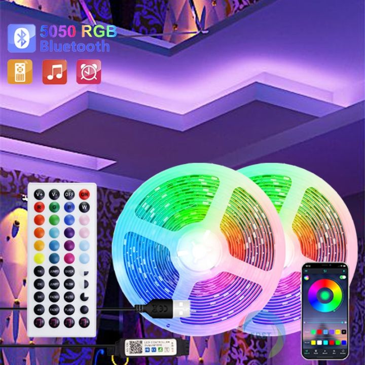 lights for decoration Color RGB 5050 LED Strip Bluetooth Tape Decor for ...