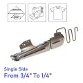 Industrial Interlock/ Flatlock Sewing Machine FOLDER (Hemmer/Binder), Right Angle SINGLE SIDE, From size 3/4" To 1/4". 