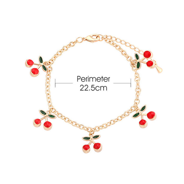 Korean%20Style%20Small%20Cherry%20Bracelet%20For%20Girls%20Women%20Simple%20Design%20Sense%20Jewellery%20Gift%20-%20Image%208