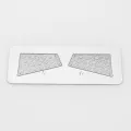 【Fanco Toy store】Shell Side Skirt Skid Plate Rear Skid Plate Body Metal Plate for 10 RC Tracked Vehicle Traxxas Trx-4 TRX 4. 