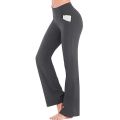 【HUT】 Fashion Womens Sexy Yoga Pants High Waist Cross Wide Leg Solid Color Exercise Yoga Pants 2024. 