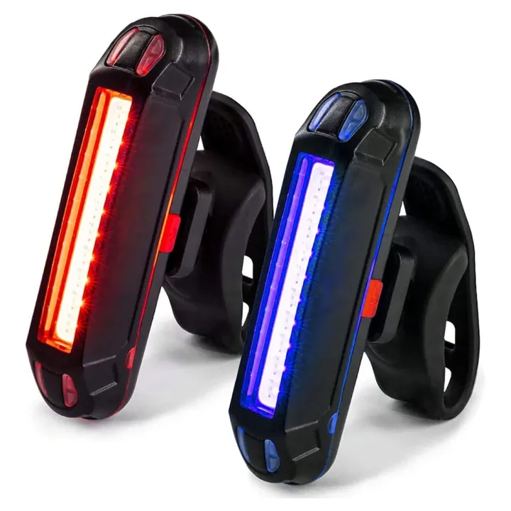 100 Lumens LED Road Bike Tail Light USB Rechargeable Powerful Bicycle Rear Lights Bicycle Lamp Accessories MTB Bicycle Cycling Lights