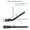 Wireless Wifi Adapter (USB Wifi Antenna 2dB 150mbps. 