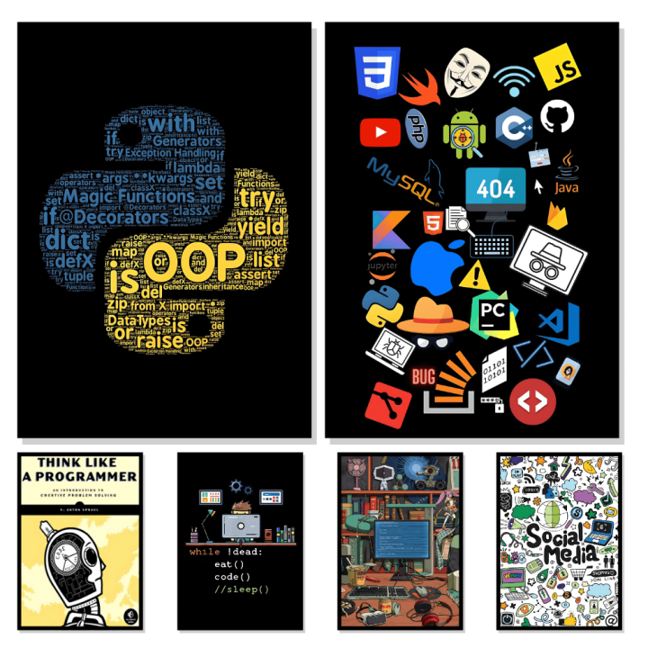 A3/A4%20Size%20%20Framed%20wall%20posters%20Programming%20Coding%20Geek%20computing%20python%20wall%20posters%20wall%20decorations%20for%20any%20room%20-%20Image%205