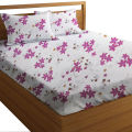 Cotton Bed sheets With Pillow Covers. 