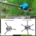 Steel Wire Brush Cutter Trimmer Head Grass Brush Cutter String Trimmer Replacement for Moss Rust Removal. 