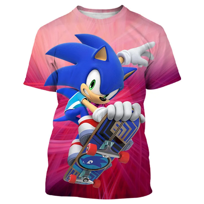 Sonic T shirt unisex cartoon graphic t shirts men's sonic