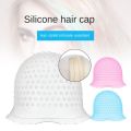 Soft Silicone Hair Coloring Highlighting Cap With Hook Reusable Dye Hat Caps Hair Hairstyling Tools. 