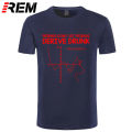 REM tee New T shirt Men Feeling Good Tees Friends Don't Let Friends Drink and Derive Sarcastic Humor Funny Math T-Shirt. 