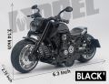 Ming Ying MY66-M1215 1:12 Scale Die-Cast Motorcycle Toy  Alloy Pull Back Motorbike With Music and LED Lights. 