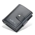 Baellerry RFID Blocking Wallet Men | PU Leather Slim Card Holder | Hasp Closure | 5 Variants (Wallet & Card Holder). 