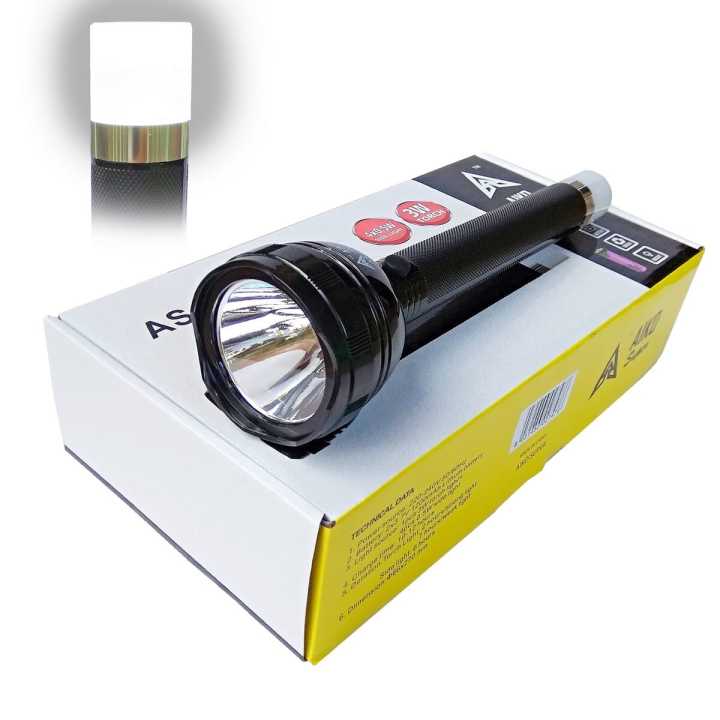 Rechargeable & Flashlights with emergency bulb. high Quality long distance torch