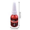 10ml Screw Lock Threadlocker Loctite 277 Red Screw Glue Thread Locking Agent Anaerobic Glue Anti-loose Thread Sealants. 