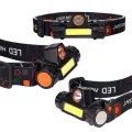New USB Rechargeable Headlight Powerful XPE+COB Headlamp Head Torch IPX6 Waterproof Head Light with 1200mAh Built-in Battery. 