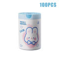 50 Or 100pcs/roll Trash Bags Drawstring Bag Small Garbage Bags Cartoon Rabbit Pattern Household Kitchen Bathroom Trash Bags. 