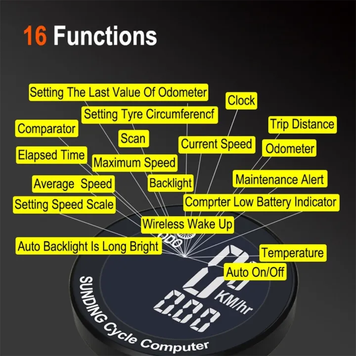 Sunding%20589%201.8-inch%20Wireless%20Bicycle%20Computer%20Waterproof%20Bike%20Speedometer%20Multi-functional%20Bicycle%20Odometer%20-%20Image%206