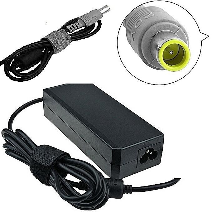 Lenovo Yellow Big Pin Laptop Charger Adapter 20V 3.25A 65W (Pin size- 8 ...