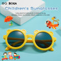 OQ BOGA 9 Colors Unisex Cute Bear Frame Anti UV Kids Sunglasses Children Outdoor Eye Protection Full Rim Sun Glasses. 