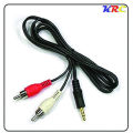 Aux to 2RCA Stereo 3.5mm Jack Cable for Speakers, Home theaters, DVD Players and Music Players. 