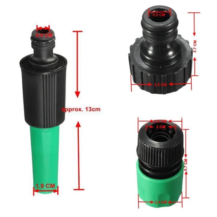 4pc%20Garden%20Water%20Hose%20Pipe%20Tap%20Nozzle%20Connector%20Adapter%20Fitting%20Compatible%20Hozelock%20-%20Image%202