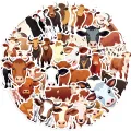 50pcs Cute Cow Cartoon Stickers Animals Cattle Graffiti Kids Toy Skateboard Phone Laptop Luggage Sticker Decals. 