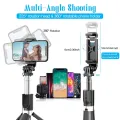 R1 Selfie Stick, Extendable Selfie Stick with Tripod Stand and Detachable Wireless Bluetooth Remote. 
