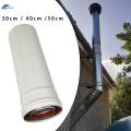 Chimney Straight Pipe Flue Extension Tube Fittings Ventilation Pipe Boiler Water Heater 30cm. 