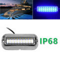 27LED Boat Transom Stainless Steel Speedboat Lights 10-30V Marine Navigation IP68 Waterproof Yacht Boat Accessories. 
