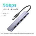 UGREEN 4-Port USB 3.0 Hub Ultra Slim High-Speed USB Splitter Portable Extension Data Hub Compatible for MacBook Mac Pro/mini Surface Pro XPS PS4 Xbox One Flash Drive HDD. 