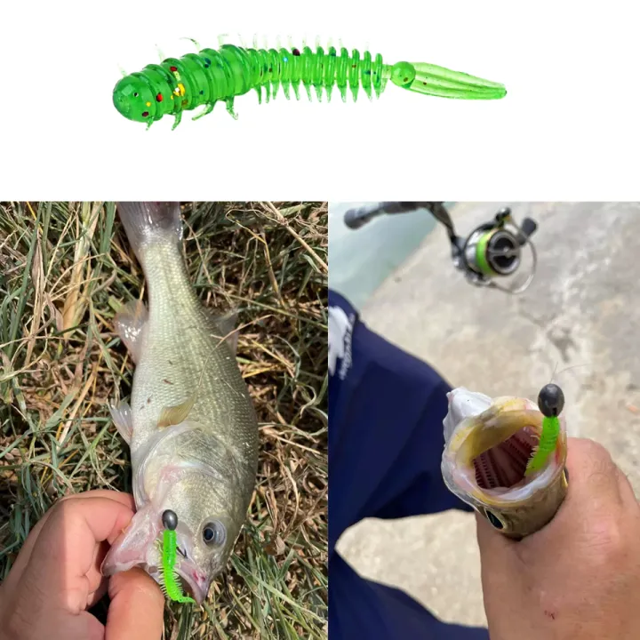 Mukun%20Worm%20Lures%2010pcs%20Mini%20Lure%2045mm0.4g%20Soft%20Silicone%20Bait%20Artificial%20Larva%20Rubber%20Baits%20Wobblers%20Bass%20Fishing%20Lure%20-%20Image%202
