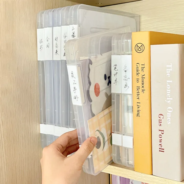 A4%20Transparent%20Storage%20Box%20Clear%20Plastic%20Document%20Paper%20Filling%20Case%20File%20Box%20Fayshow%20-%20Image%206
