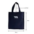 Heavy Duty Brown Eco Friendly Large Canvas Tote Bag with Zipper - 14.5 inches (L) * 3 inches (W) * 16 inches (H) - Holds up to 15kg. 