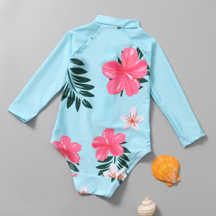 Yfashion%202%20Pcs/set%20irls%20%20suit%20One-piece%20suit%20+%20ing%20Cap%20Suit%20Sunscreen%20wear%20For%201-6%20Years%20Old%20color%20-%20Image%205