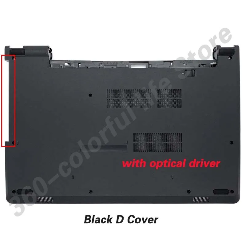 New Top Case For Dell Inspiron 15 3576 3565 3567 LCD Back Cover Upper Top Bottom Shell Lower Cover Front Bezel Hinges Black 15.6 Daraz.lk