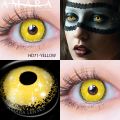【FASHION】 AMARA YELLOW Color Contact Lenses For Eyes Makeup Beauty Contact Lenses Eye Cosmetic Color Lens Eyes Cosplay Anime Accessories. 