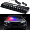 S12 Vip Light RGB Emergency Strobe 12LED Car Police Strobe Flash Vip Light Warning Traffic light police Light Red Blue. 