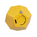Mini Timer Rotate Dodecagon Rechargeable Timer Sound Vibrate Light Alarm Flip Timer Countdown for Timemanager Yellow. 